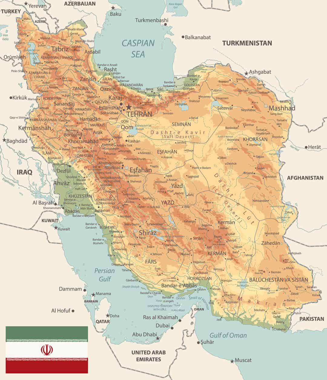 Map of Iran