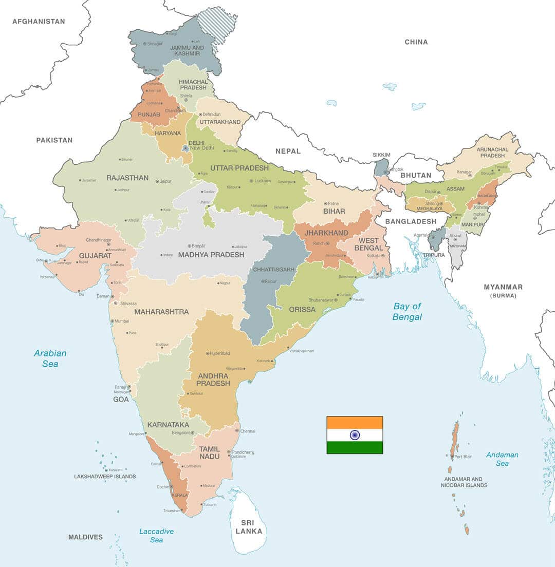 map of India