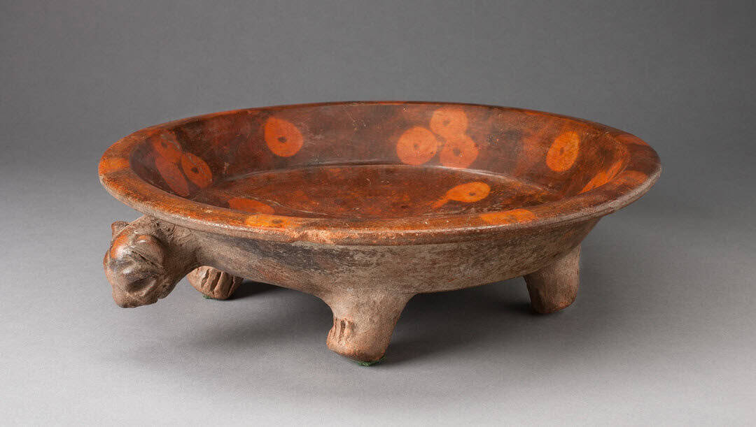 Mayan art - jaguar bowl