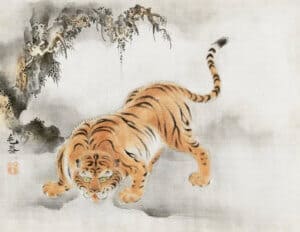 japanese tiger painting