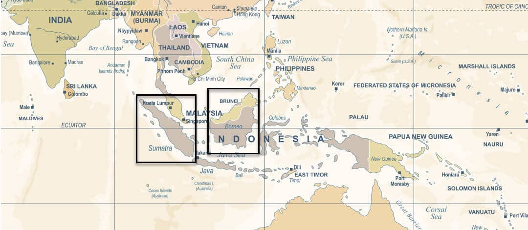 Sumatra and Borneo