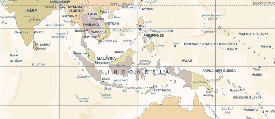 map of indonesia