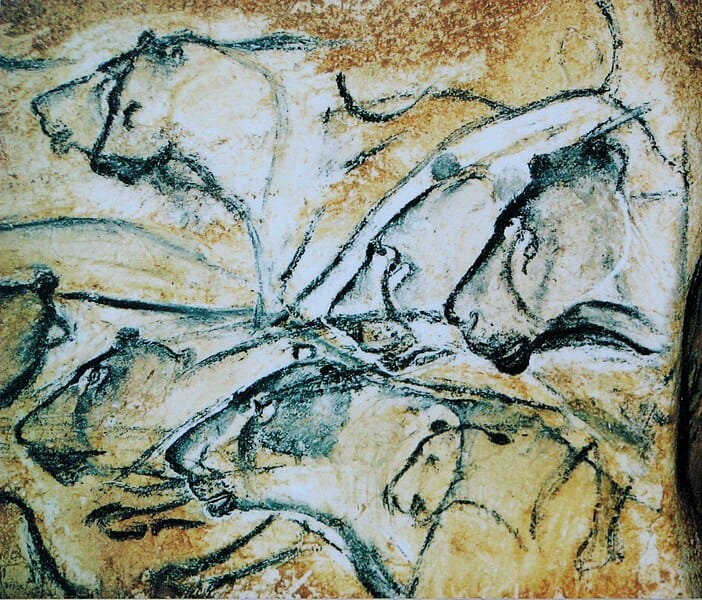 Lion painting Chauvet Cave