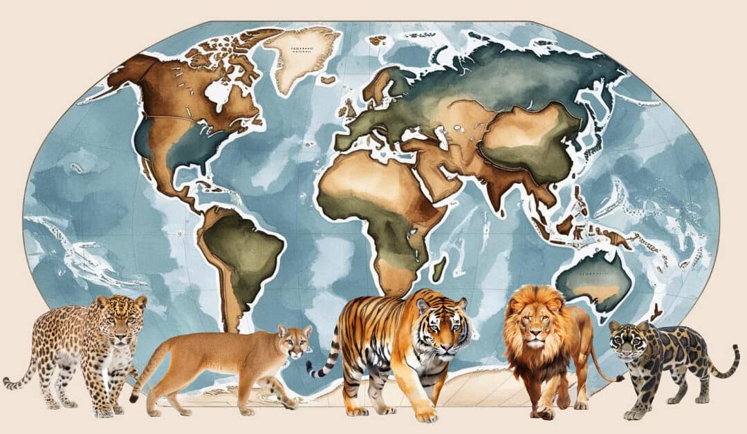 Top 10 Countries with the Most Wild Cat Species