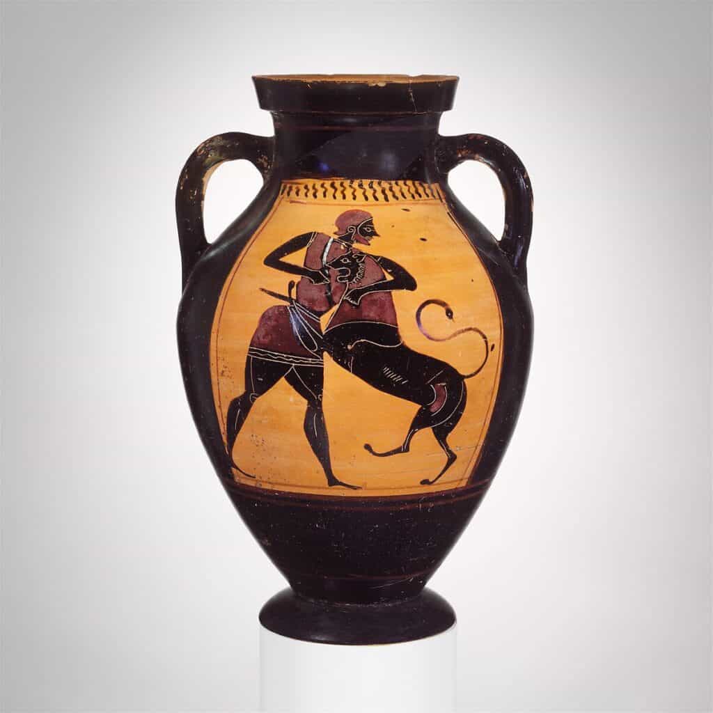 Terracotta amphora jar lion ca 540 BCE The Met