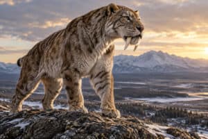 Homotherium scimitar toothed cat prehistoric