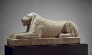 Lion symbolism - Recumbent lion
