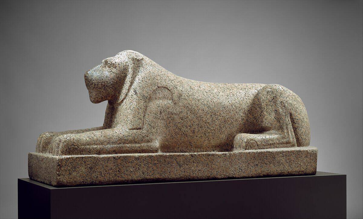 Lion symbolism - Recumbent lion